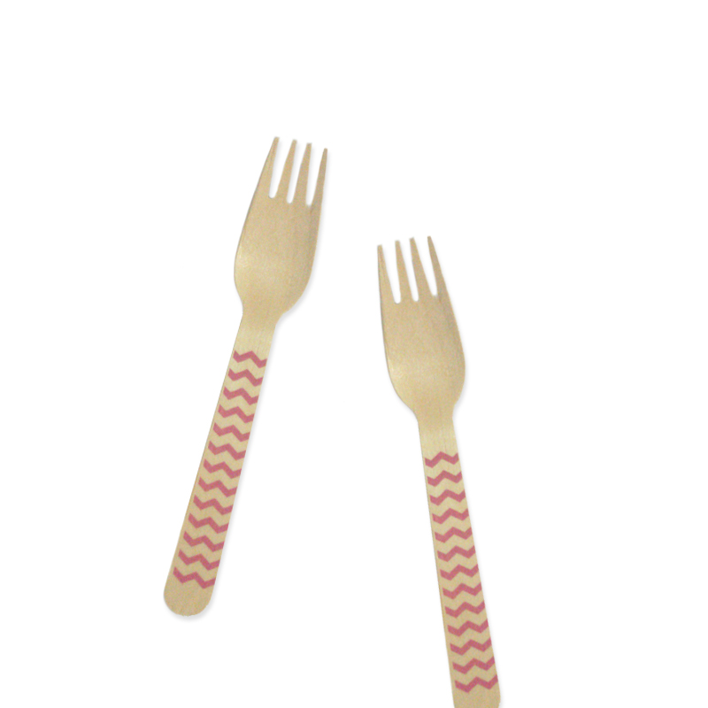 Fork - Chevron Fuschia